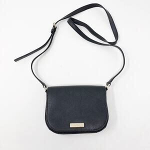 Kate Spade Black Laurel Way Carsen Leather Crossbody Bag Purse Adjustable Strap